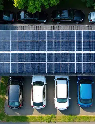 Ombrière solaire var