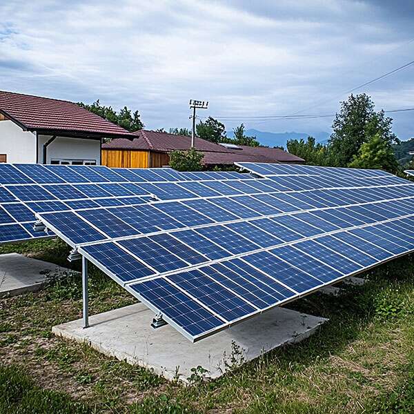 panneaux solaires au sols pour les pros