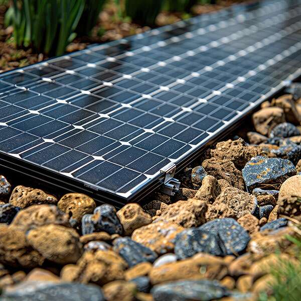 panneaux photovoltaïques au sol