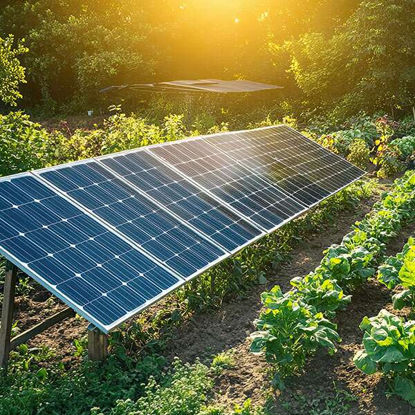 panneaux photovoltaïques au sol