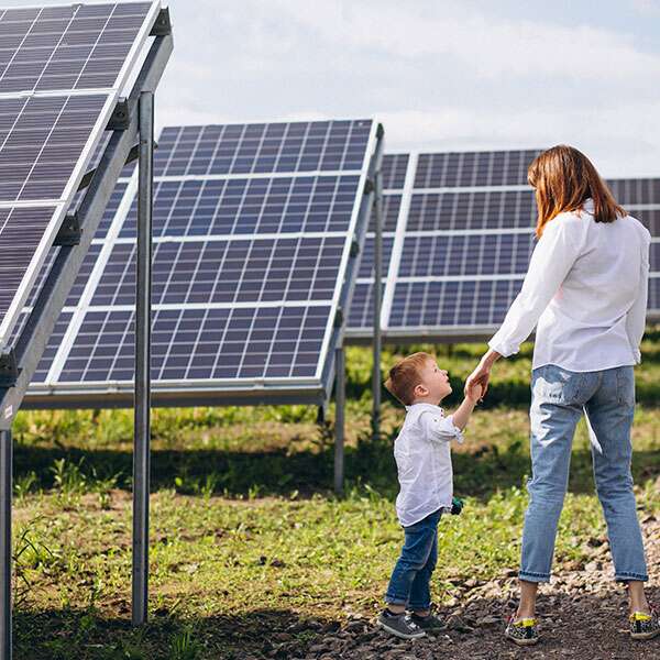panneaux photovoltaïques au sol