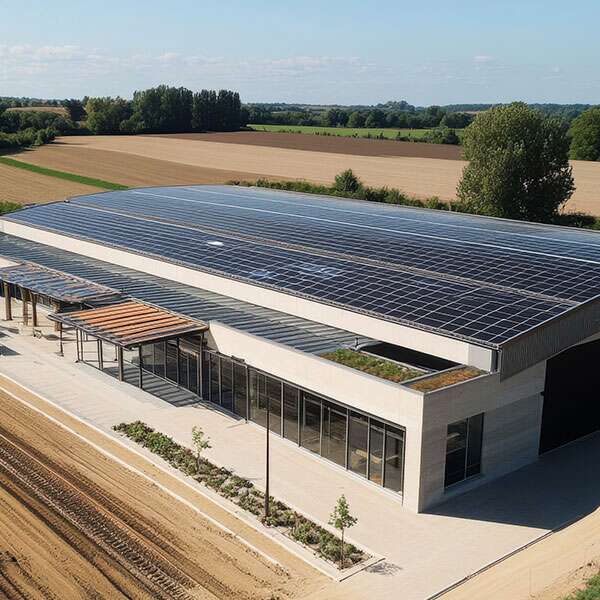panneaux solaires pour hangars