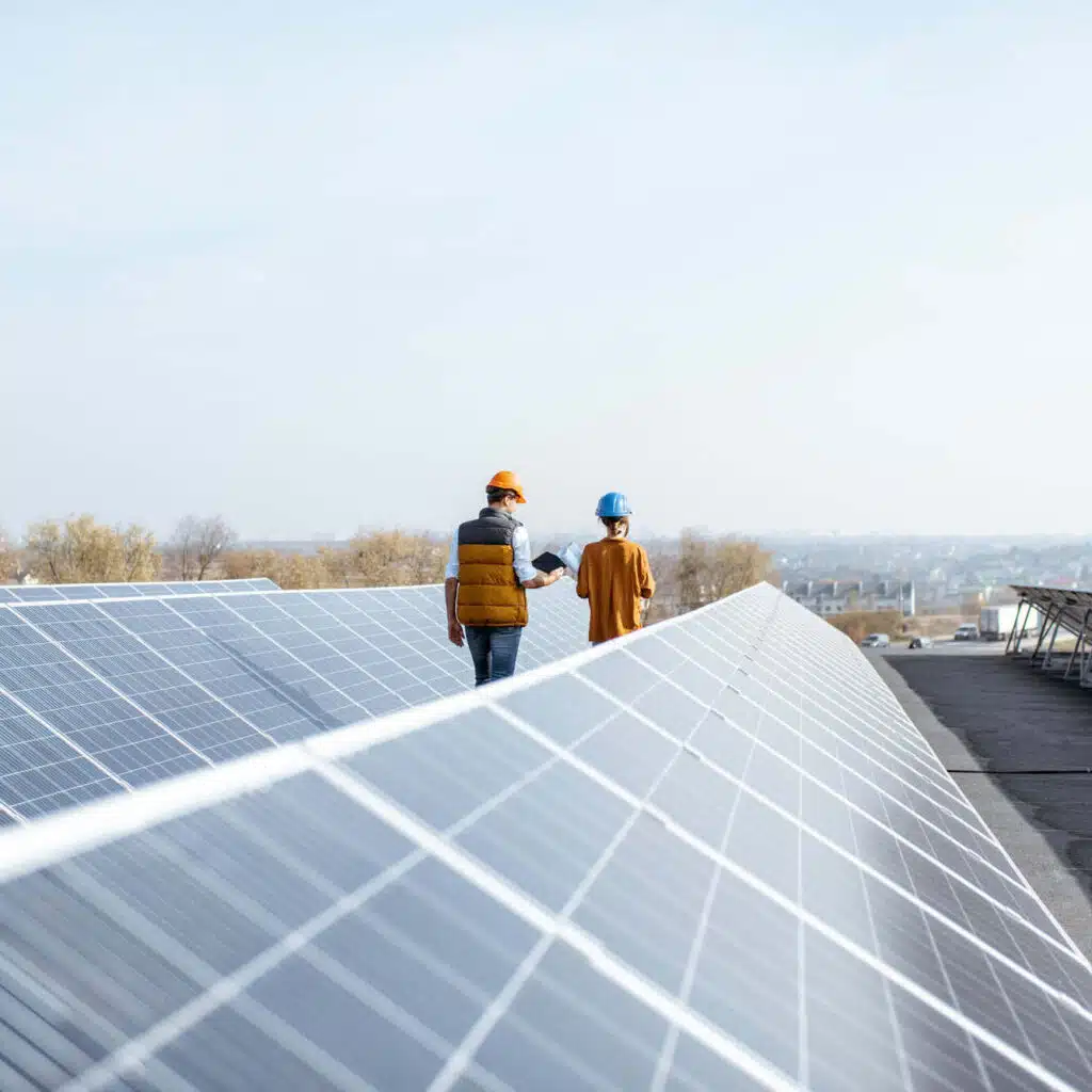 Installation panneaux solaires au sol