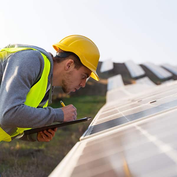 Suivi de chantier installation panneaux solaires